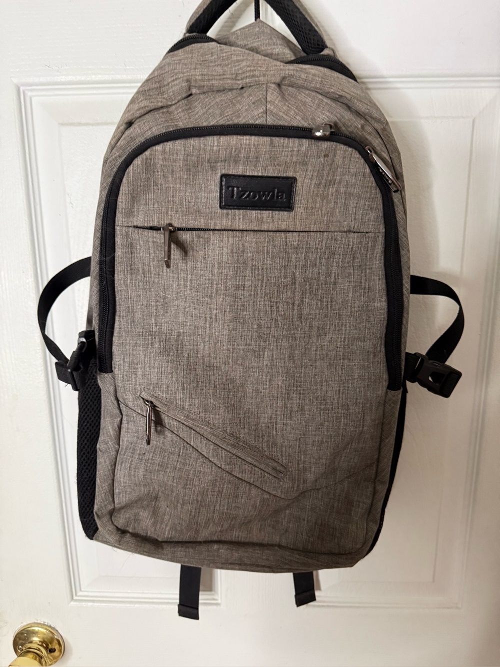 18" Light Heather Gray Laptop Backpack Travel Luggage Tech